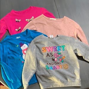 Bundle of 4 long sleeve shirts